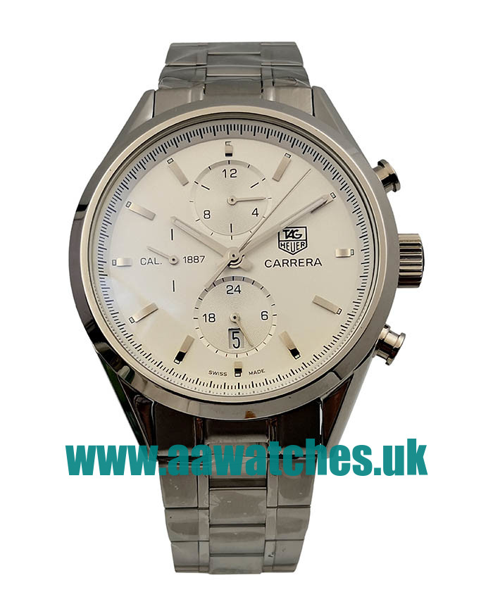 UK AAA Quality TAG Heuer Carrera CAR2111.BA0720 Replica Watches With Silver Dials For Sale