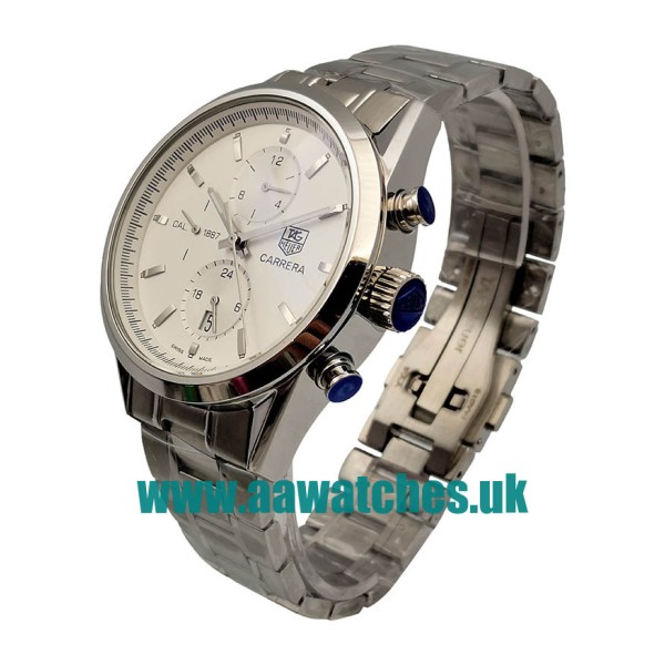 UK AAA Quality TAG Heuer Carrera CAR2111.BA0720 Replica Watches With Silver Dials For Sale