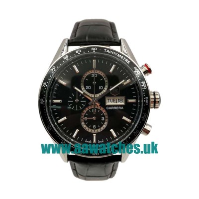 UK Top Quality TAG Heuer Carrera CV201AG.FC6266 Replica Watches With Black Dials For Sale