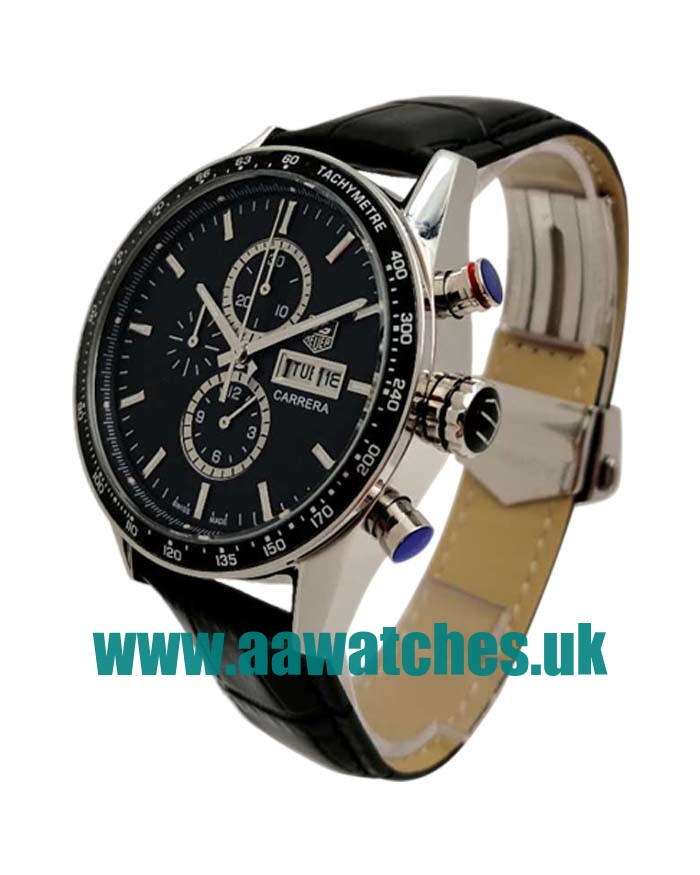 UK Top Quality TAG Heuer Carrera CV201AG.FC6266 Replica Watches With Black Dials For Sale
