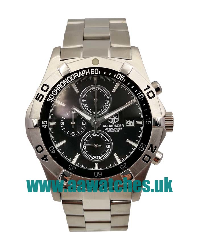 42 MM Black Dials TAG Heuer Aquaracer CAF2110.BA0809 Replica Watches With Steel Cases For Men