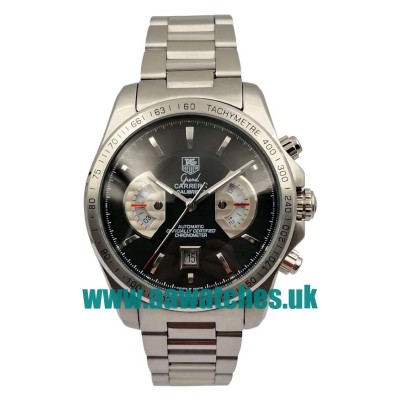 UK Best Quality TAG Heuer Grand Carrera CAV511A.BA0902 Replica Watches With Black Dials For Men