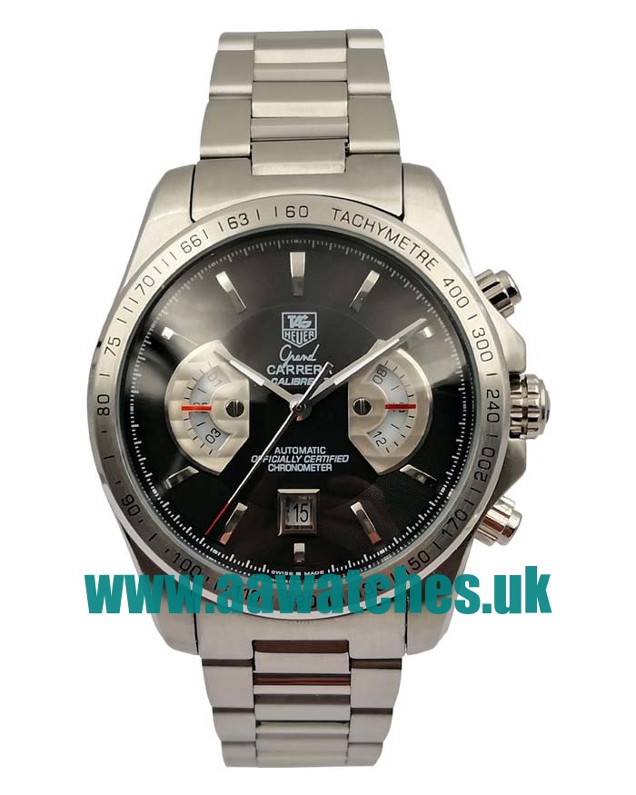 UK Best Quality TAG Heuer Grand Carrera CAV511A.BA0902 Replica Watches With Black Dials For Men