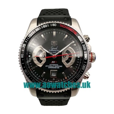 UK Cheap 1:1 TAG Heuer Grand Carrera CAV511C.FT6016 Replica Watches With Black Dials For Men