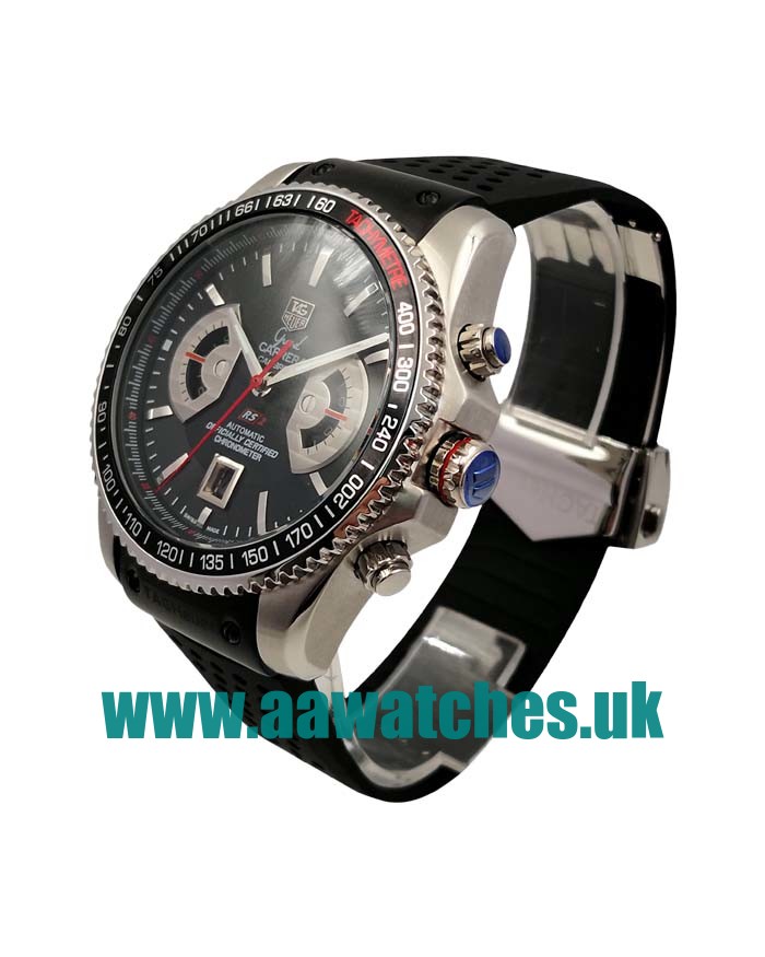 UK Cheap 1:1 TAG Heuer Grand Carrera CAV511C.FT6016 Replica Watches With Black Dials For Men