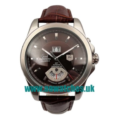 UK AAA Quality TAG Heuer Grand Carrera WAV5113.FC6231 Replica Watches With Brown Dials For Men