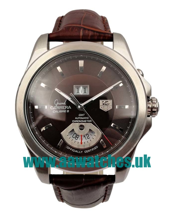 UK AAA Quality TAG Heuer Grand Carrera WAV5113.FC6231 Replica Watches With Brown Dials For Men