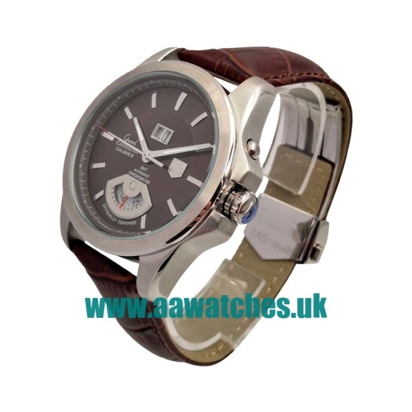 UK AAA Quality TAG Heuer Grand Carrera WAV5113.FC6231 Replica Watches With Brown Dials For Men