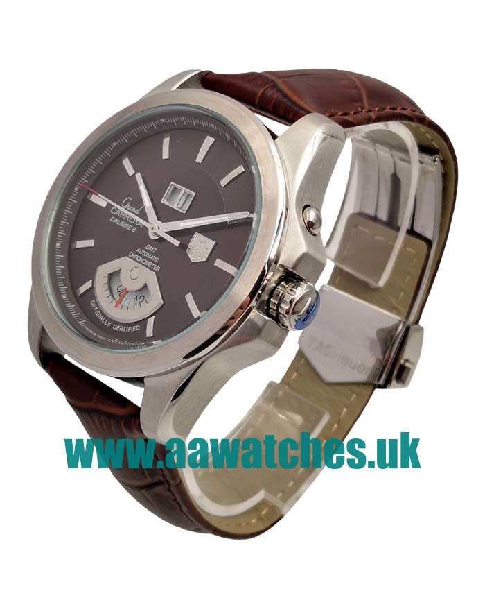 UK AAA Quality TAG Heuer Grand Carrera WAV5113.FC6231 Replica Watches With Brown Dials For Men