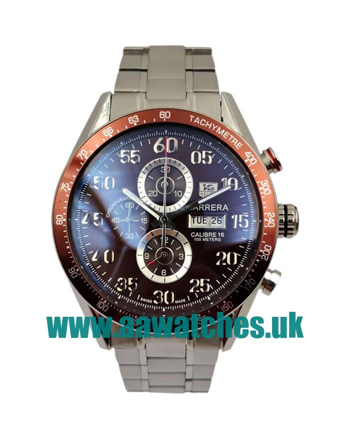 UK Best 1:1 Fake TAG Heuer Carrera CV2A1S.BA0799 With Brown Dials For Men