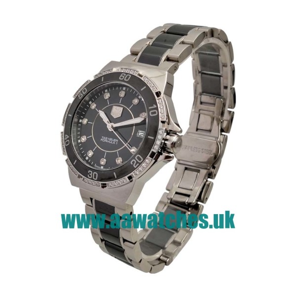 UK 36 MM Cheap TAG Heuer Formula 1 WAH1312.BA0867 Replica Watches With Black Ceramic & Steel Cases