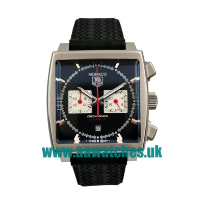 UK Cheap TAG Heuer Monaco CAW2114.FT6021 Fake Watches With Black Dials For Sale