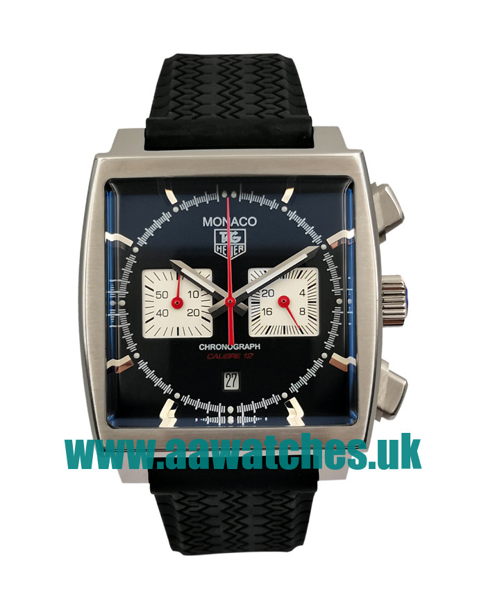 UK Cheap TAG Heuer Monaco CAW2114.FT6021 Fake Watches With Black Dials For Sale