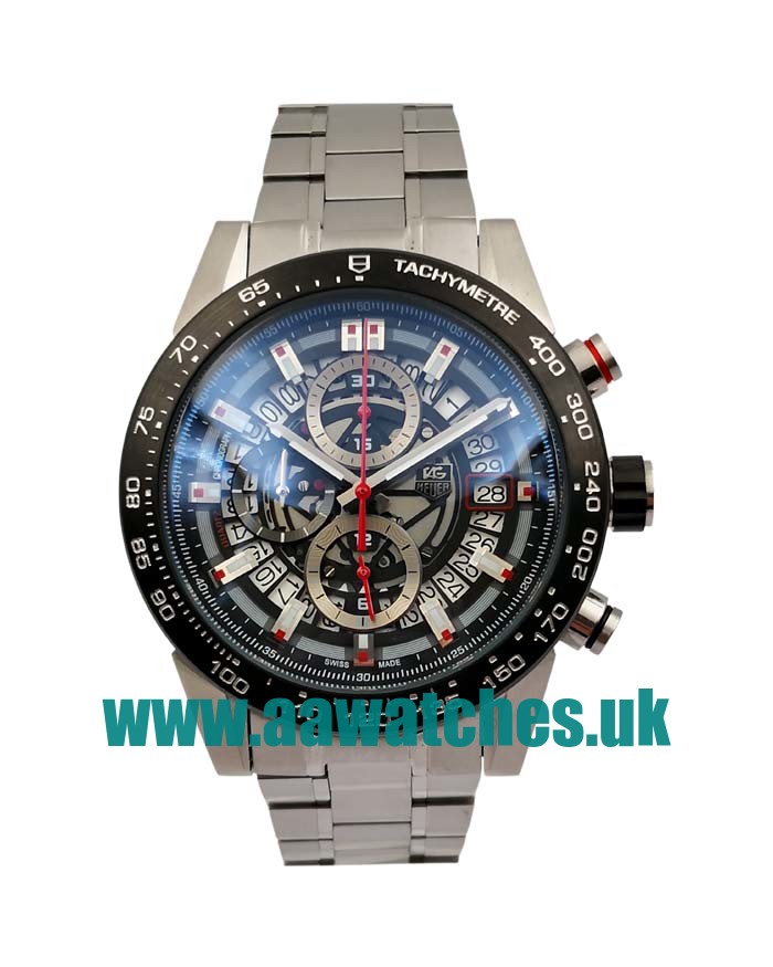 UK Best 1:1 TAG Heuer Carrera CAR2A1W.BA0703 Replica Watches With Skeleton Dials For Men