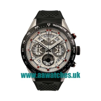 UK Top Quality TAG Heuer Carrera CBG2A10.FT6168 Fake Watches With White Skeleton Dials For Men