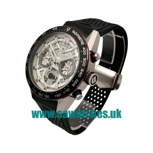 UK Top Quality TAG Heuer Carrera CBG2A10.FT6168 Fake Watches With White Skeleton Dials For Men