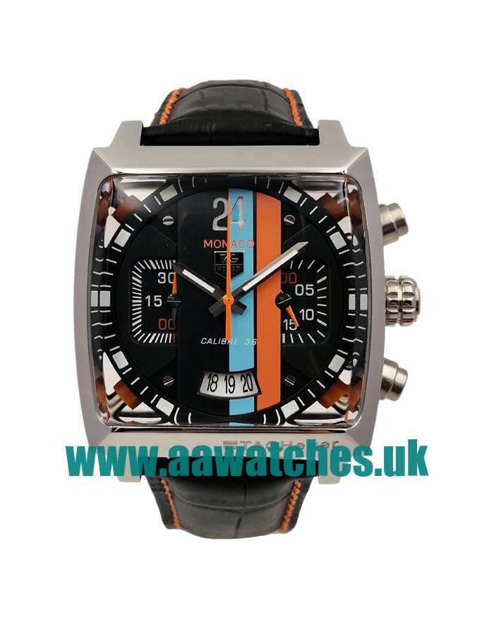 UK 44 MM Top Quality TAG Heuer Monaco CAL5110.FC6265 Fake Watches With Black Dials For Men